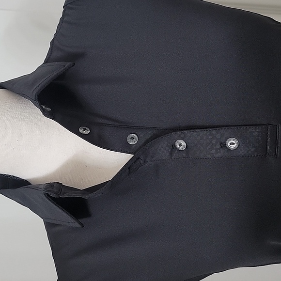 Nivo Size S Black Sleeveless Polo Style Shirt, NEW with Tag - Picture 2 of 15